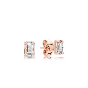 (תמונה ל-) עגילי PANDORA רוז צמודים קרח זוהר - 287567CZ