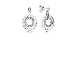 (תמונה ל-) עגילי כסף מעגלי PANDORA - 296296CZ