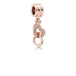 (תמונה ל-) תליון PANDORA רוז לבבות שלובים - 781242CZ