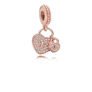 (תמונה ל-) תליון PANDORA רוז אהבה מנעולים - 781807CZ