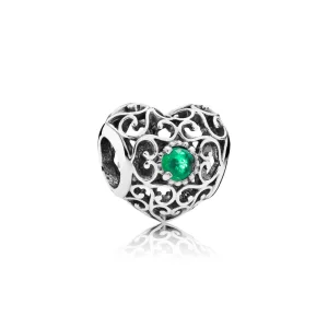 (תמונה ל-) פנדורה צ'ארמ כסף חלול לב מאי - 791784NRG