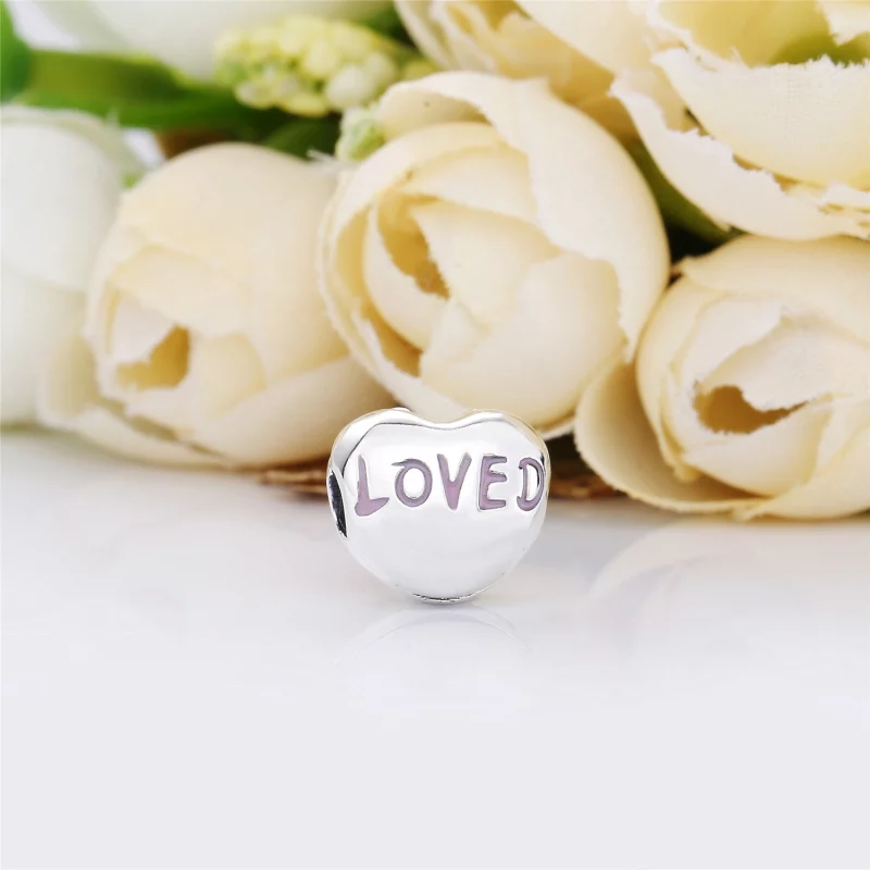 (תמונה ל-) פנדורה קליפס כסף לב אוהב - 797807EN124 - הצג 2