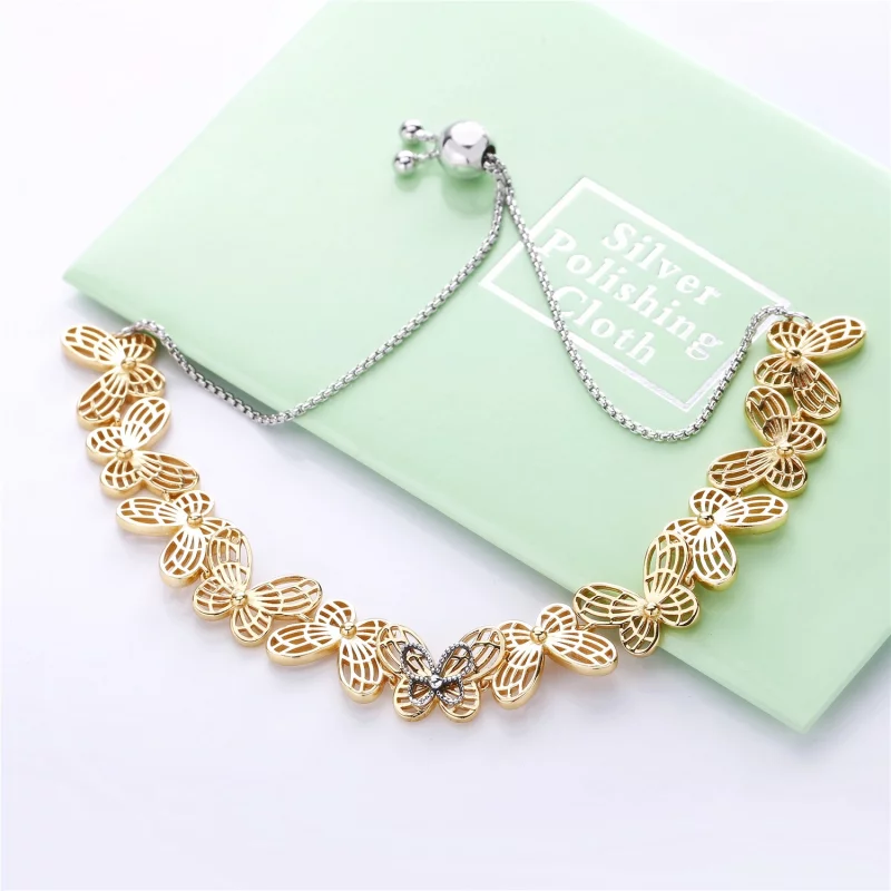 (תמונה ל-) פרפרים חלולצמיד בנגל PANDORA SHINE - 567957 - הצג 3
