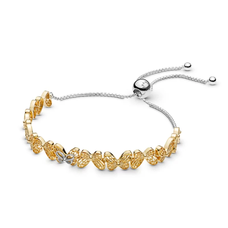 (תמונה ל-) פרפרים חלולצמיד בנגל PANDORA SHINE - 567957