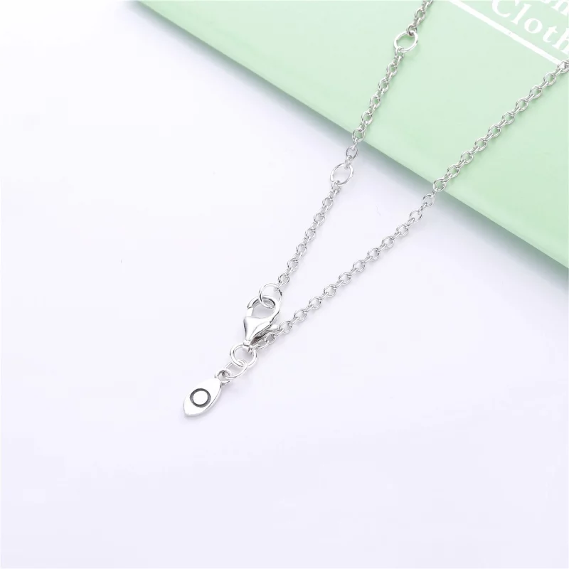 (תמונה ל-) שרשרת כסף לב האהבה הא-סימטרי - PANDORA - 397797CZ - הצג 4