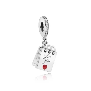 תליון כסף פתקי אהבה - 797835CZ - צ'ארמס PANDORA (תמונה ל-) תליון כסף פתקי אהבה - 797835CZ - צ'ארמס PANDORA