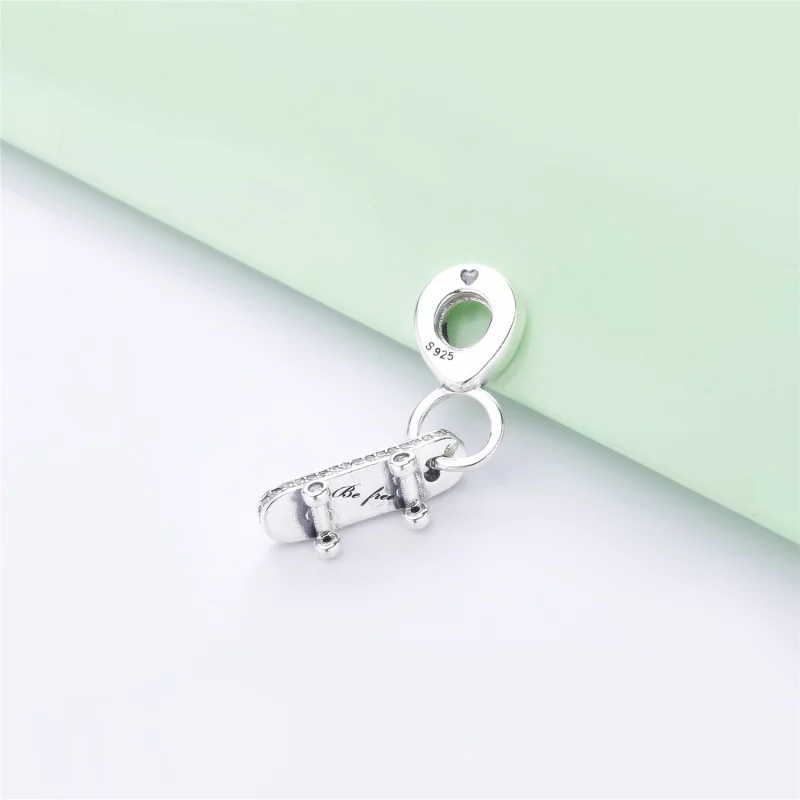 (תמונה ל-) תליון כסף היה סקייטבורד בחינם - PANDORA - 797206CZ - הצג 3