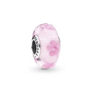(תמונה ל-) צ'ארמ זכוכית מוראנו פרחים ורודה - PANDORA - 797901