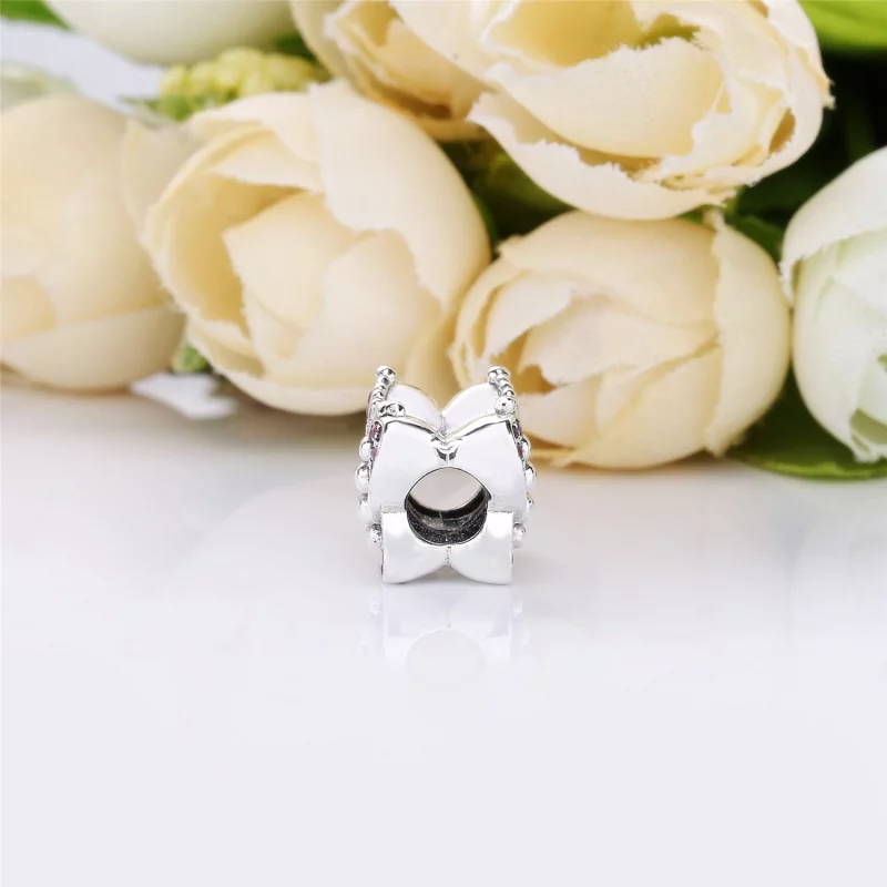 (תמונה ל-) צ'ארמ כסף פרפר ורוד מסנוור - PANDORA - 797882NCCMX - הצג 4
