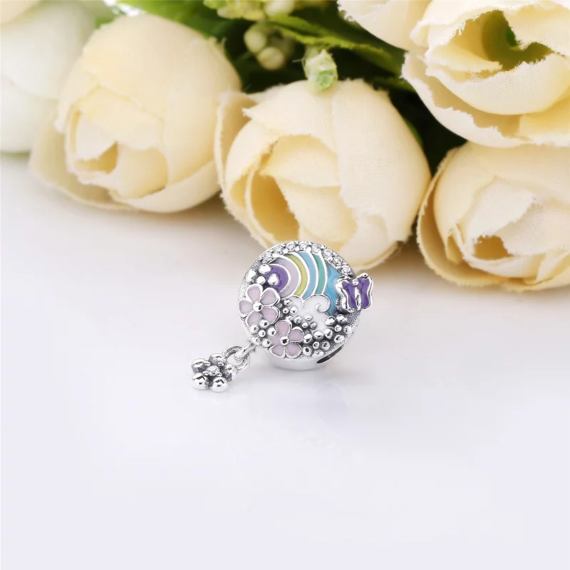 (תמונה ל-) תליון כסף סיפור צבעי הפרחים - PANDORA - 797999ENMX - הצג 2