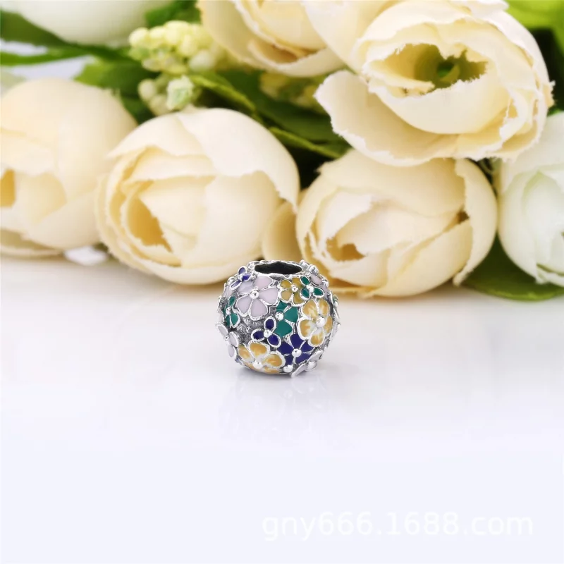 (תמונה ל-) צ'ארמ כסף סידור פרחים קלאסי - PANDORA - 797907ENMX - הצג 3
