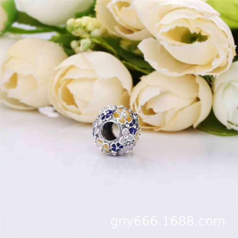 (תמונה ל-) צ'ארמ כסף סידור פרחים קלאסי - PANDORA - 797907ENMX - הצג 4