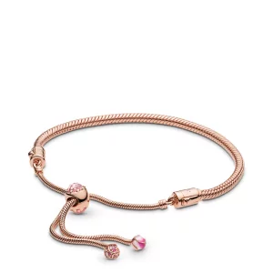 (תמונה ל-) פרח אפרסקצמיד בנגל PANDORA Rose - 588093NCCMX