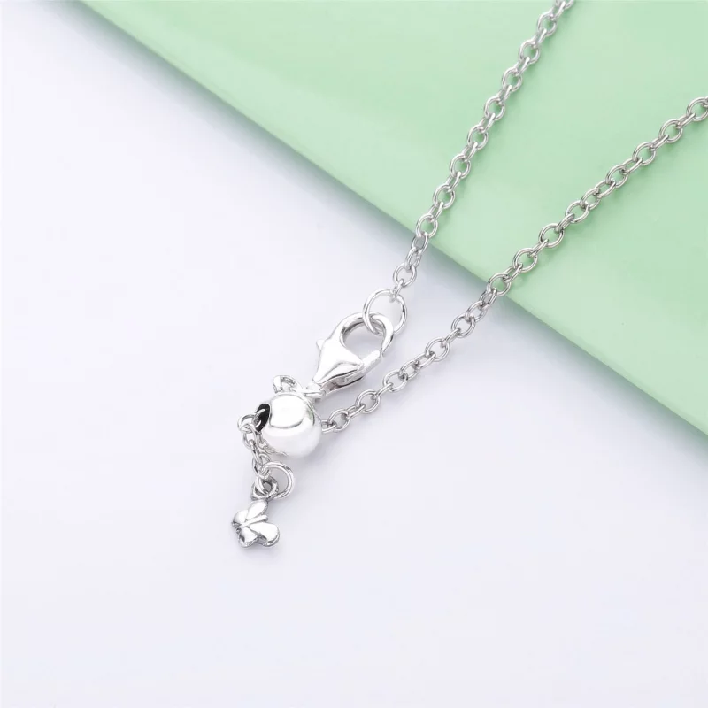 (תמונה ל-) שרשרת כסף פרפר ורוד מסנוור - PANDORA - 397931NCCMX-50 - הצג 4