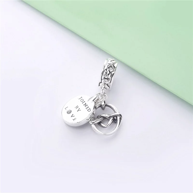 (תמונה ל-) תליון כסף קשר הלב - 798095CZ - צ'ארמס PANDORA - הצג 4