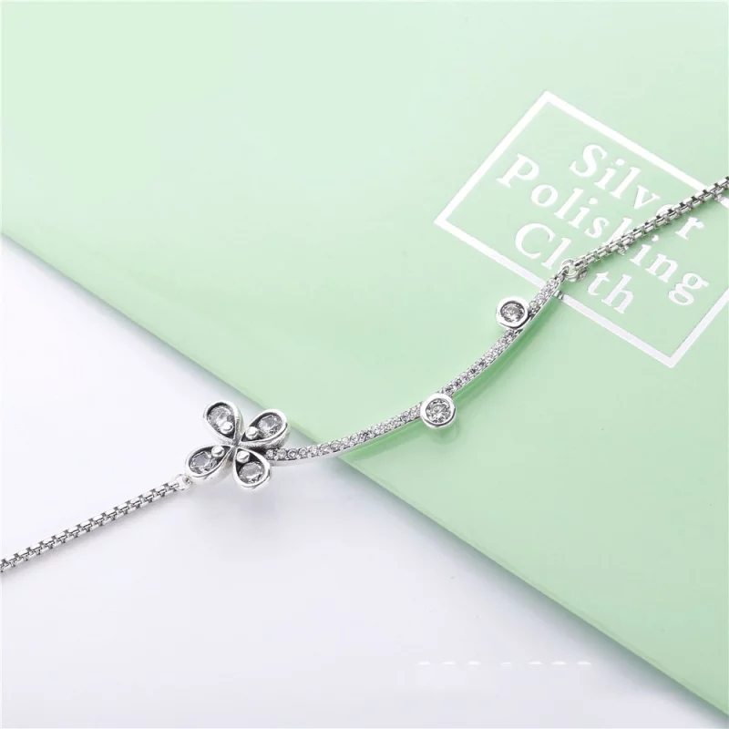 (תמונה ל-) שרשרת כסף פרח עלי כותרת - PANDORA - 397956CZ - הצג 2
