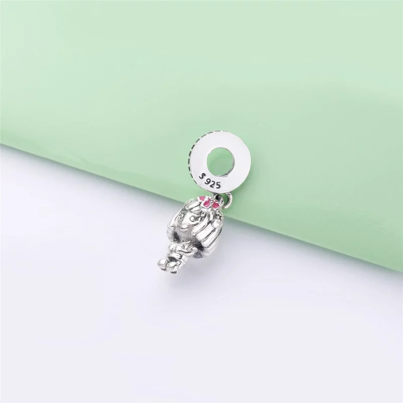 (תמונה ל-) תליון כסף נערת פרחים סינית - PANDORA - 798114SSP - הצג 4