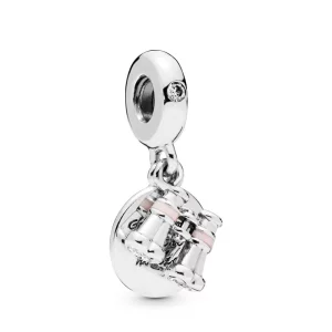 (תמונה ל-) תליון כסף משקפת לבבות - 798062CZ - צ'ארמס PANDORA