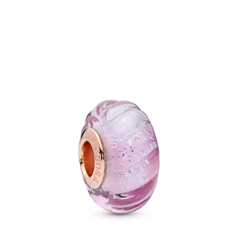 (תמונה ל-) צ'ארמ זכוכית מוראנו נוצץ חריצים - PANDORA - 788107