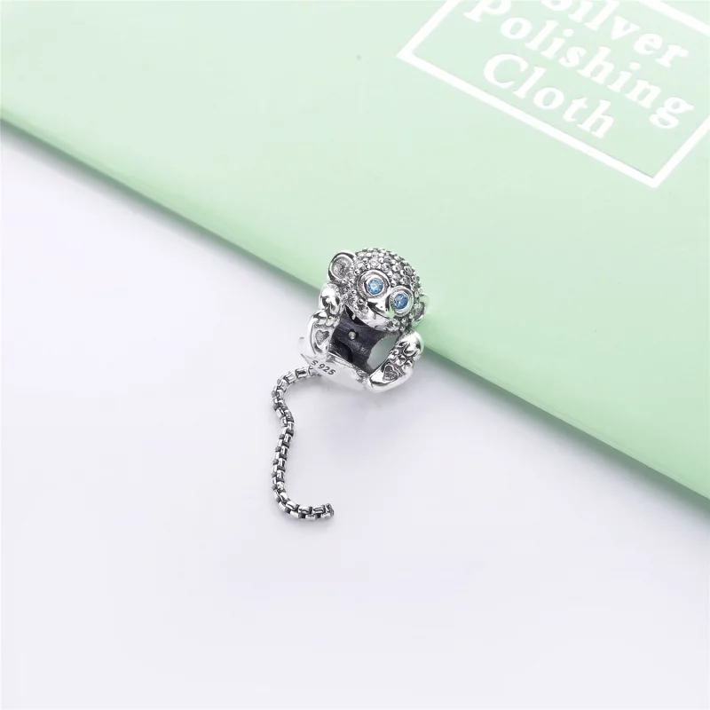 (תמונה ל-) צ'ארמ כסף קופיף נוצץ - 798054CZ - צ'ארמס PANDORA - הצג 2