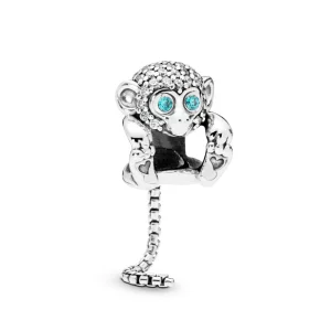(תמונה ל-) צ'ארמ כסף קופיף נוצץ - 798054CZ - צ'ארמס PANDORA