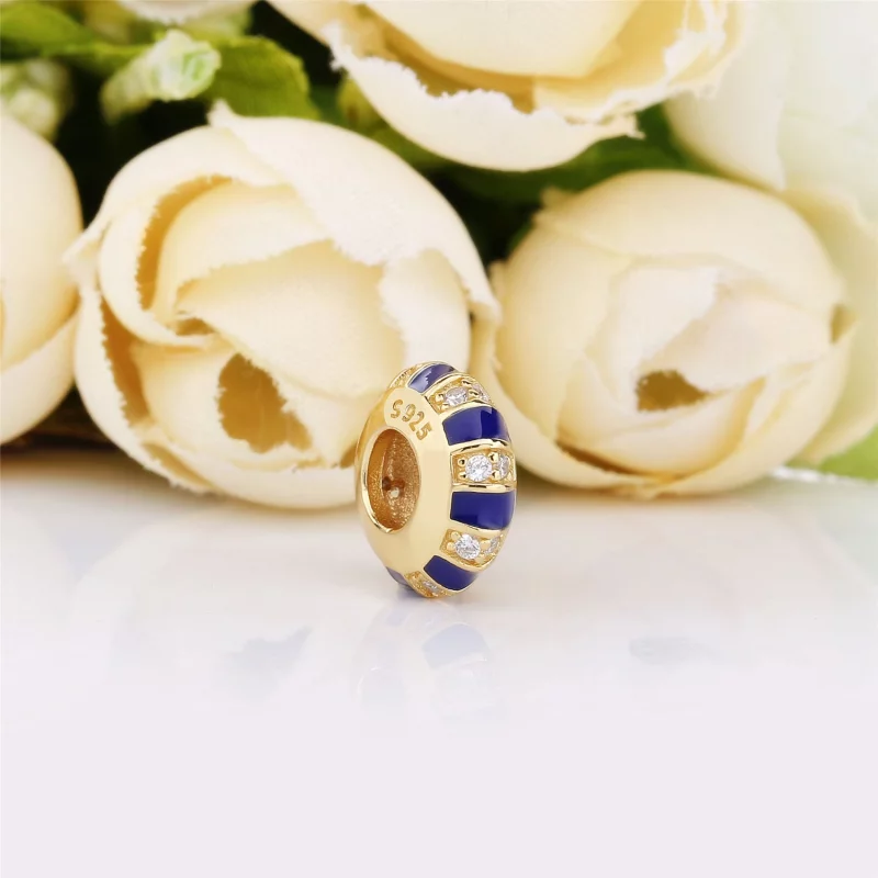 (תמונה ל-) ספייסר SHINE פסים אקזוטיים - 768029CZ - צ'ארמס PANDORA - הצג 2