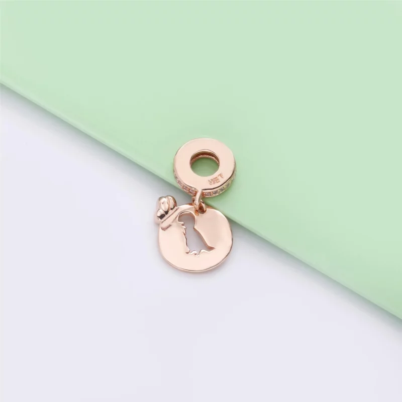 (תמונה ל-) תליון Dinosaur & Butterfly Friendship - 788180CZ - הצג 4