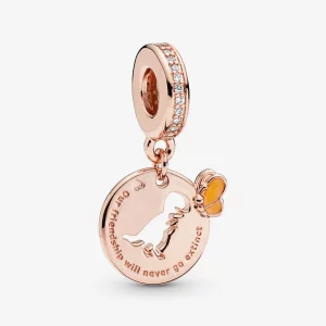 (תמונה ל-) תליון Dinosaur & Butterfly Friendship - 788180CZ
