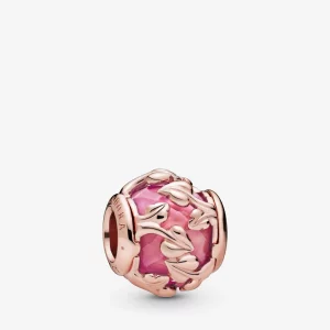 (תמונה ל-) פנדורה צ'ארמ Pink Decorative Leaves - 788238SSP