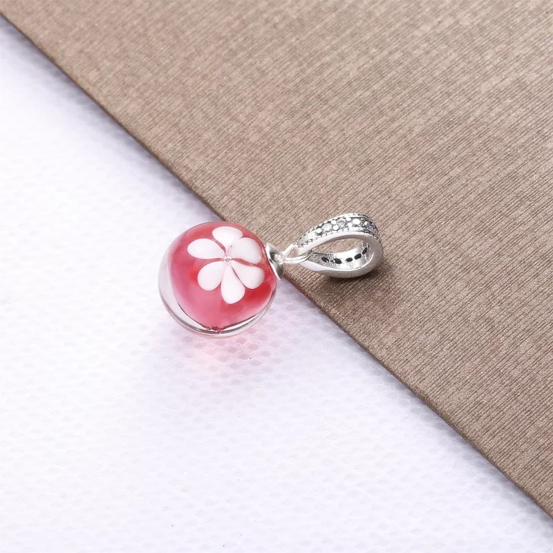 (תמונה ל-) פנדורה תליון Peach Blossom Flower - 798082CZ - הצג 2