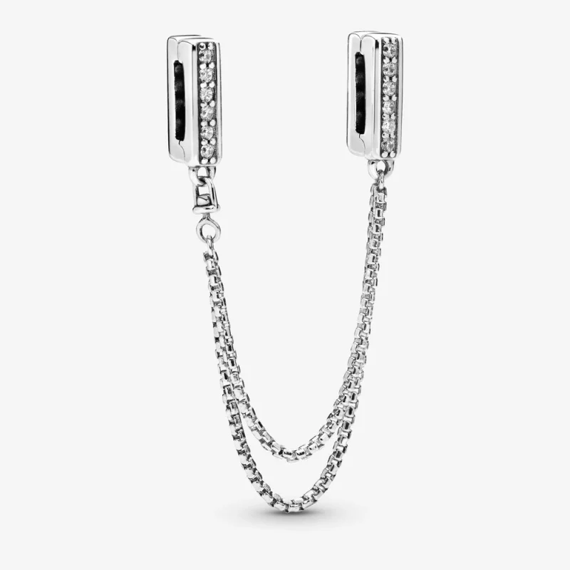 (תמונה ל-) PANDORA נוצץ קליפ שרשרת אבטחה קמע - 798269CZ