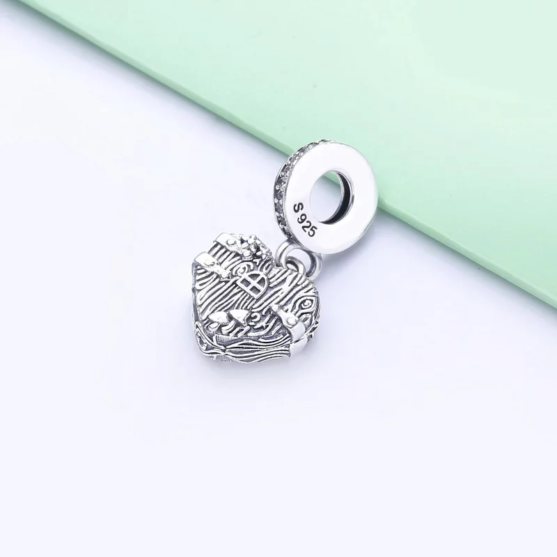 (תמונה ל-) פנדורה צמיד תליון Home Sweet Heart - 798284CZ - הצג 2