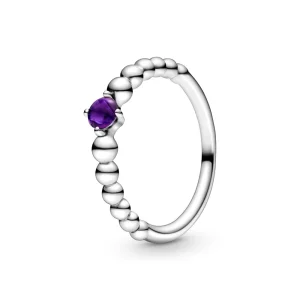 (תמונה ל-) פנדורה טבעת Purple Beaded - 198867C03