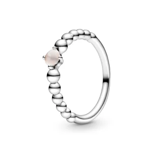 (תמונה ל-) פנדורה טבעת Misty Rose Beaded - 198867C06