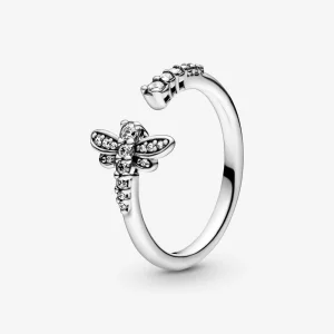 (תמונה ל-) פנדורה טבעת Sparkling Dragonfly - 198806C01