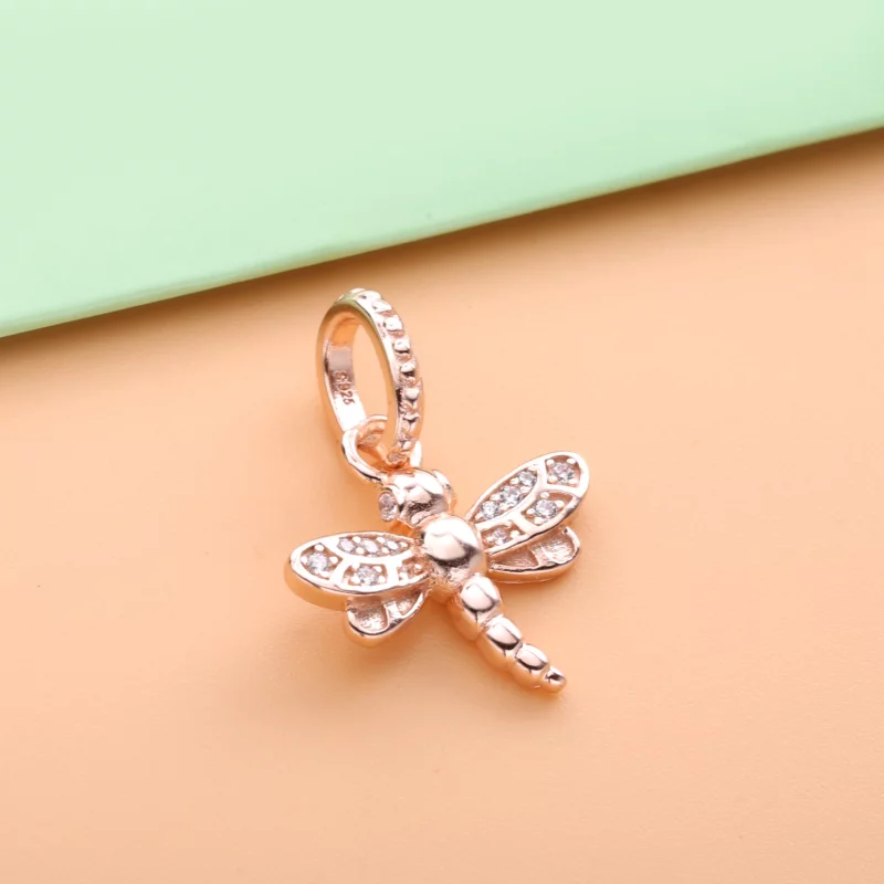 (תמונה ל-) פנדורה תליון Sparkling Dragonfly - 388803C01 - הצג 3