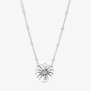 (תמונה ל-) פנדורה שרשרת Pavé Daisy Flower - 398964C01