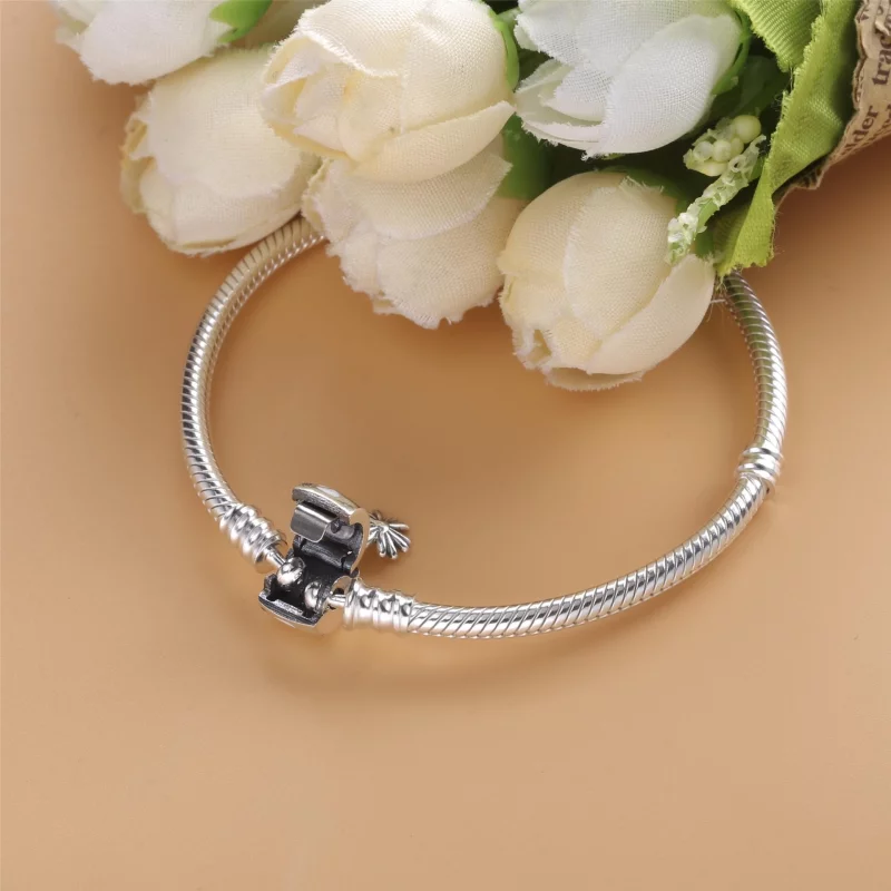 (תמונה ל-) צמיד Daisy Flower Clasp Snake Chain - 598776C01 - הצג 2