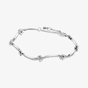 (תמונה ל-) צמיד כסף Sparkling Daisy Flower - 598807C01