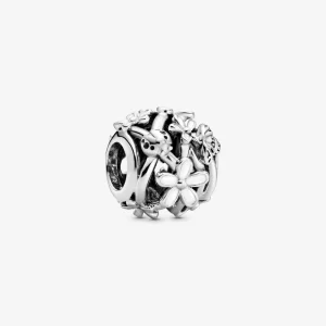 (תמונה ל-) פנדורה צ'ארמ Openwork White Daisy Flower - 798772C01
