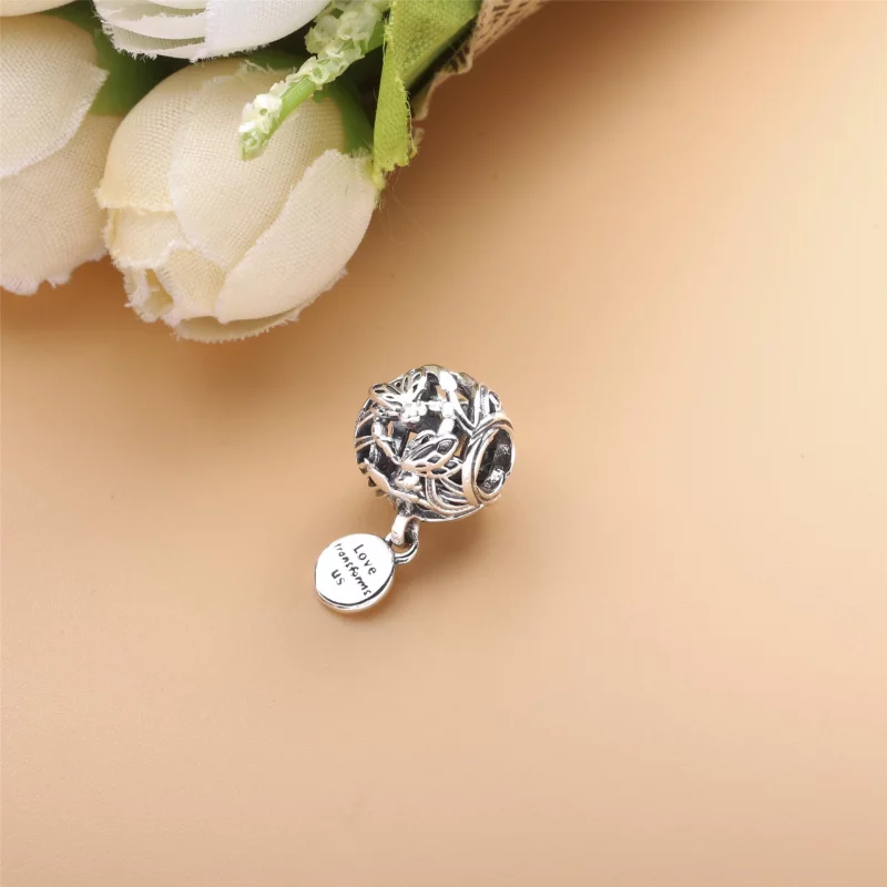 (תמונה ל-) פנדורה צ'ארמ Openwork Dragonfly Love - 798814C00 - הצג 3