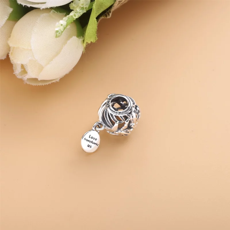 (תמונה ל-) פנדורה צ'ארמ Openwork Dragonfly Love - 798814C00 - הצג 4