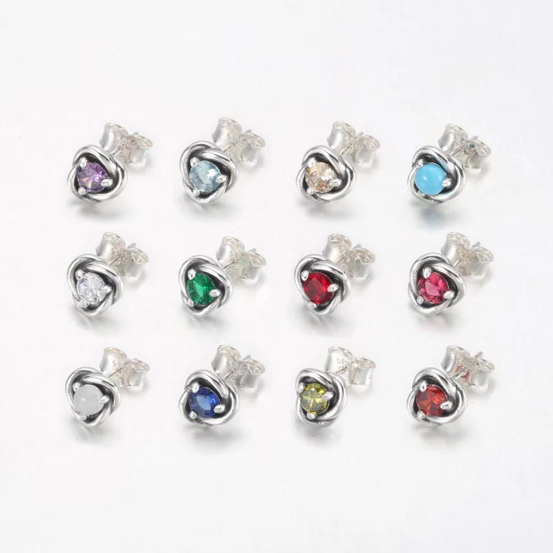 (תמונה ל-) פנדורה חודש מרץ ספירת ים אקווה בלו עגול עגילי חישוק אינסוף - 292334C09 - הצג 4