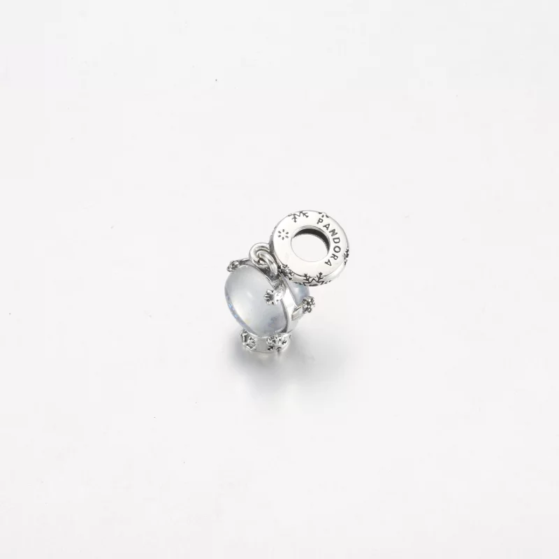 (תמונה ל-) צמיד תליון פנדורה Snowflake Snow Globe - 792369C01 - הצג 6