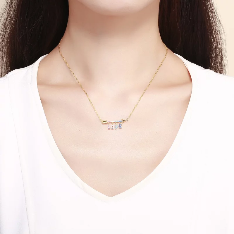 (תמונה ל-) שרשרת תליון בסגנון פנדורה עם אות ראשונה - BSN011 - הצג 6