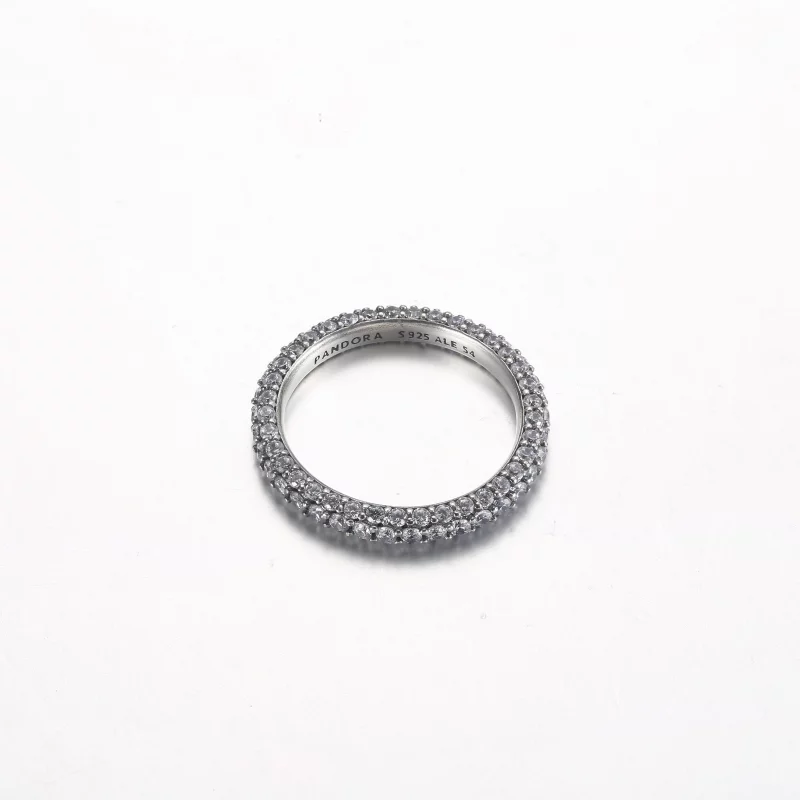 (תמונה ל-) טבעת Pandora Timeless Pavé עם שורת יחידה - 192627C01 - הצג 3