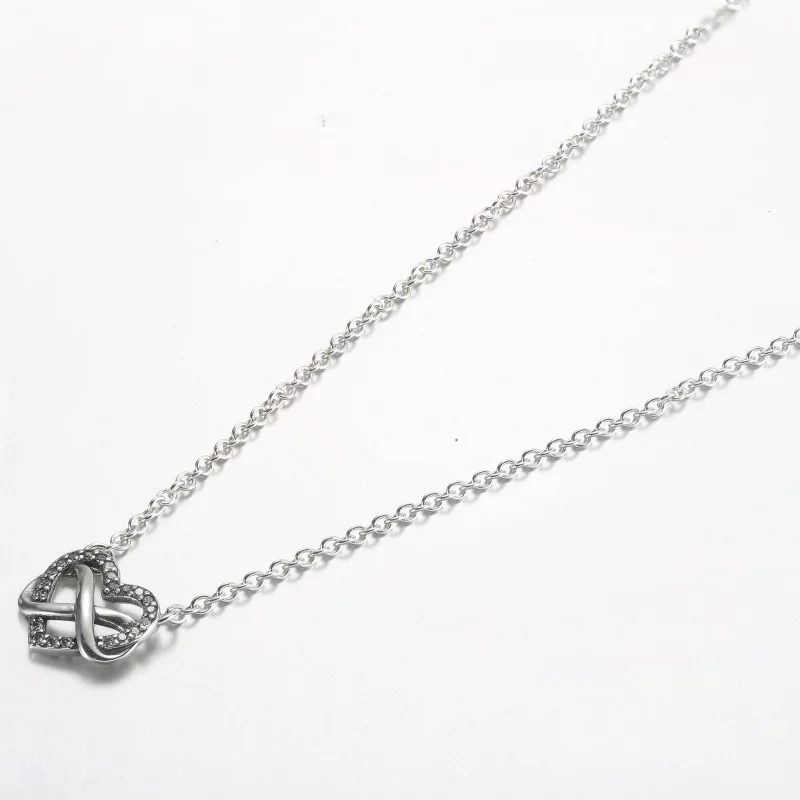 (תמונה ל-) קולר תליון פנדורה Sparkling Infinity Heart - 392666C01-50 - הצג 2