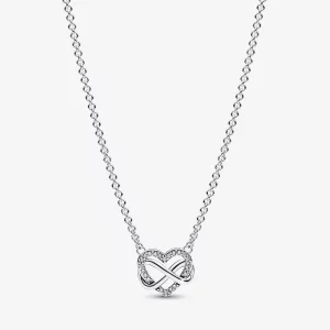 (תמונה ל-) קולר תליון פנדורה Sparkling Infinity Heart - 392666C01-50