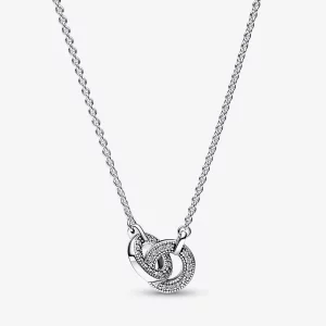 (תמונה ל-) צמיד תליון פנדורה Signature Intertwined Pavé - 392736C01-45