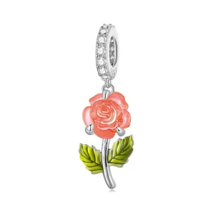 (תמונה ל-) פנדורה סגנון קריסטל רוז Dangle - BSC824-OG